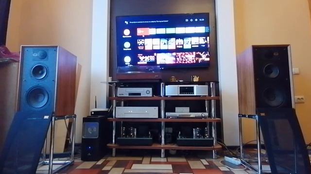 Акустика Wharfedale Linton Heritage 85+Усилитель Манакова в топовой реализации EL-34 смотреть онлайн