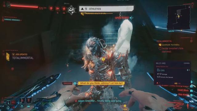 Cyberpunk 2077 - Destroying Adam Smasher with Mantis Blades смотреть онлайн