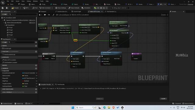 MrWhiz Unreal Engine 5 Advanced Drone AI Tutorial - Move To Location - 4 #mrwhiz #ue5 #drone