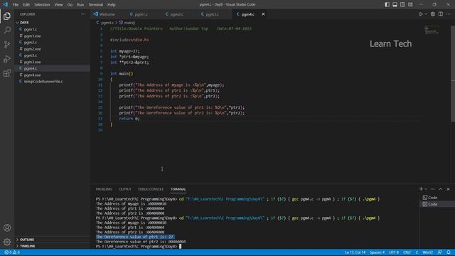 Pointers in C Programming | Call By Value | Call By Reference | Char Pointer смотреть онлайн