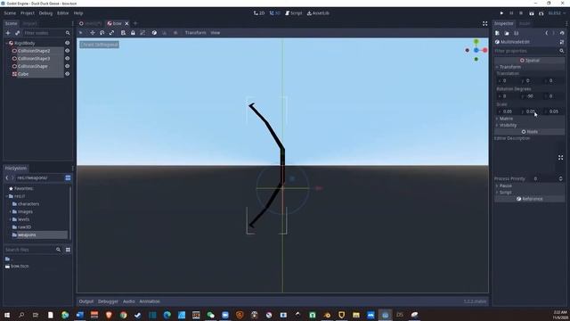 Low Poly Arrow and Bow for Godot P.1 смотреть онлайн