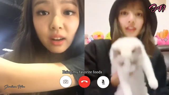 Дженни разговаривает с Лисой по видеозвонку: Jenlisa Fake Call (Озвучка JENELY)