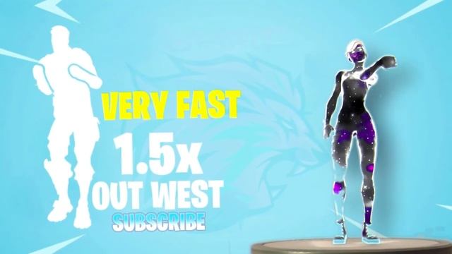 FORTNITE OUT WEST EMOTE AT DIFFERENT SPEEDS! (SLOW, NORMAL, FAST, VERY FAST...) смотреть онлайн