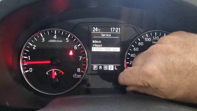 T31 Nissan X-Trail Service Maintenance Oil Life Reminder Reset