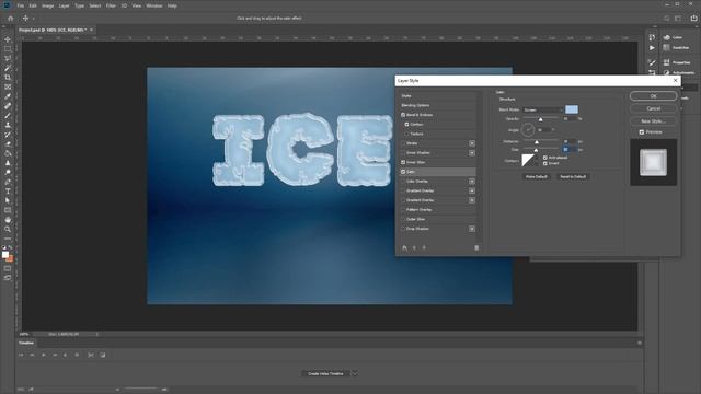 How to Create an Easy Ice Text Effect in Adobe Photoshop смотреть онлайн