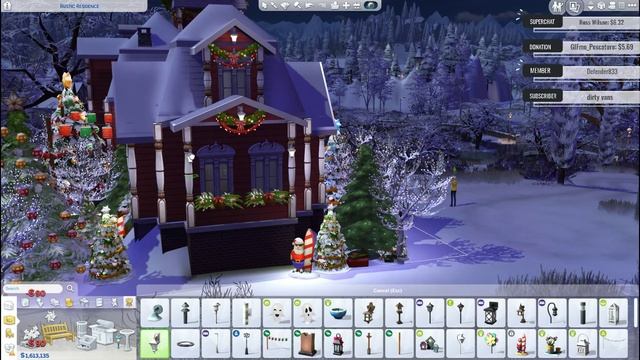 SANTA'S WORKSHOP | The Sims 4 Livestream Build смотреть онлайн