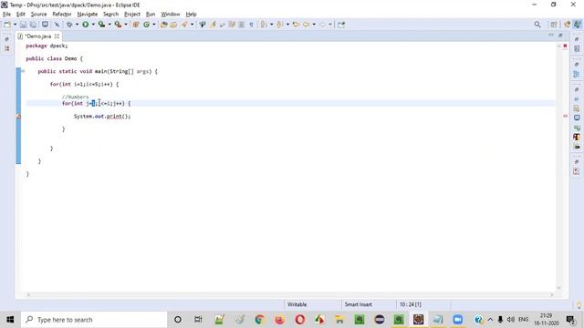 Java program to print Number Pattern 1 10 101 1010 10101 смотреть онлайн