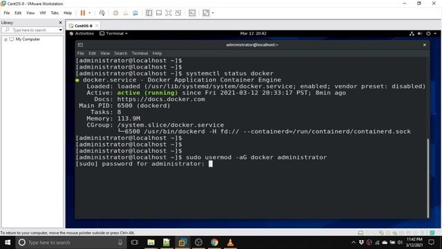 04 0 Adding a user to a docker group смотреть онлайн