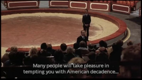 Savely Kramarov & Robin Williams in a movie scene from "Moscow On The Hudson" (HD)