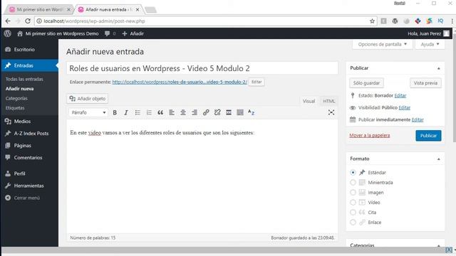 WordPress Roles y Permisos de Usuarios смотреть онлайн