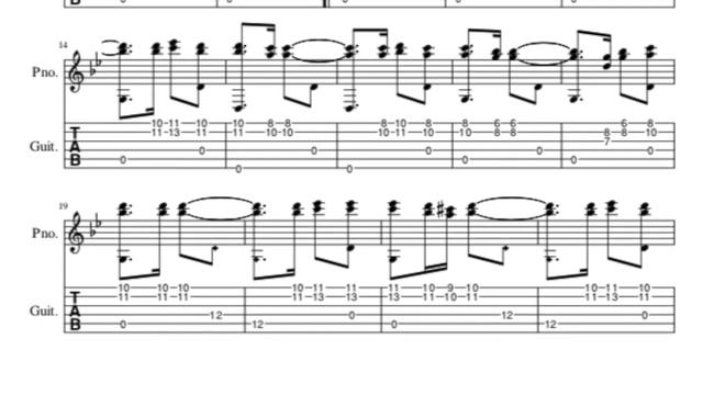 How to Play Tango Maria by Francisco Tarrega on Guitar with Tabs and Sheet Music смотреть онлайн