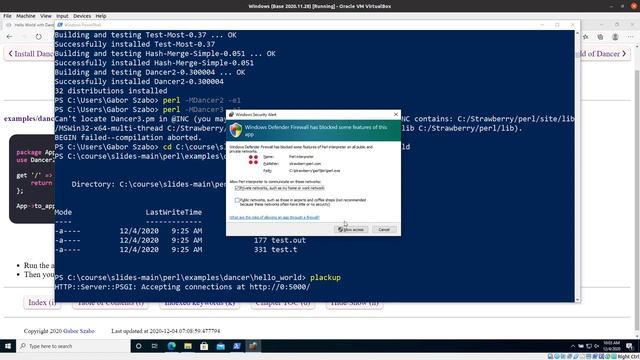 Perl Dancer Part 3: Hello World смотреть онлайн