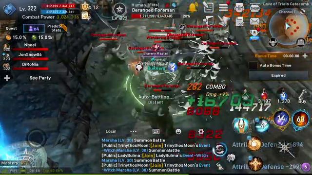 Power Farm in Cave of Trials Catacomb 1 - Lineage 2 Revolution смотреть онлайн