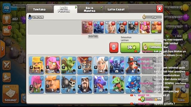 LUPA NGISI CC sambil farming | CLASH OF CLANS | [ INDONESIA ] смотреть онлайн
