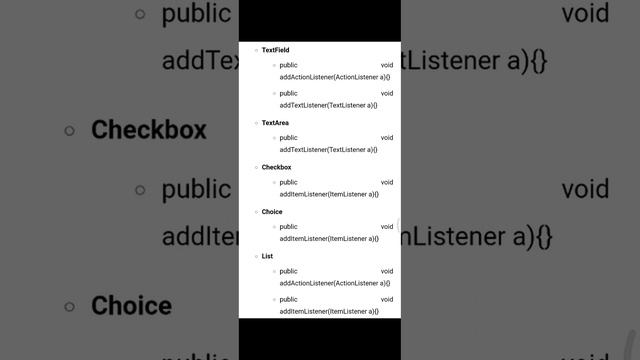 common GUI event types and listener interfaces in JAVA смотреть онлайн