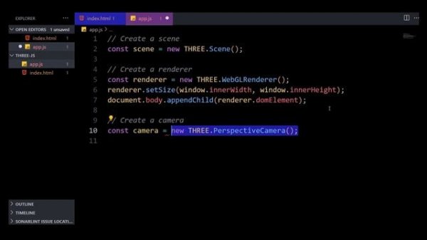 Three.js explained in 100 seconds with example (2023)
