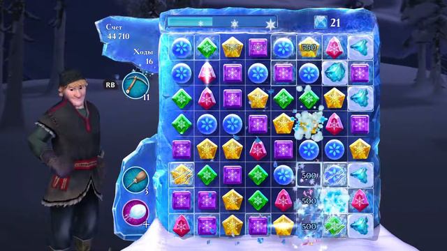 Frozen Free Fall Snowball Fight #84 Уровни с 186 по 188