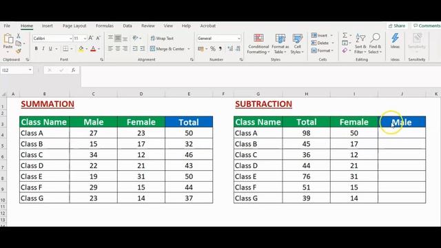 Excel Maths Formulas - How to Add, Subtract, Multiply & Divide [Part 1] смотреть онлайн