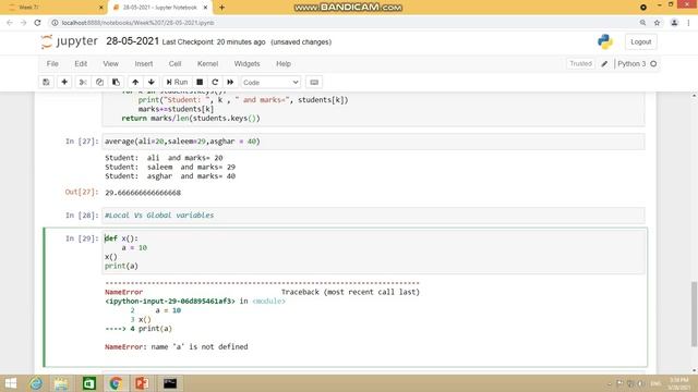 44. How to define local and global variables in Python смотреть онлайн