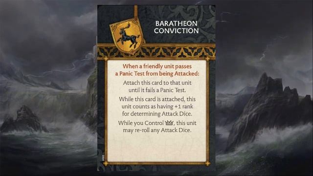A Song of Ice and Fire: The Miniatures Game- 1.7 House Baratheon Faction Identity and Tactics Deck смотреть онлайн
