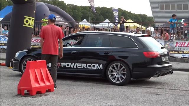 Audi Rs6 con il !!!!primo!!!!! posto nella corsa di 100m! смотреть онлайн