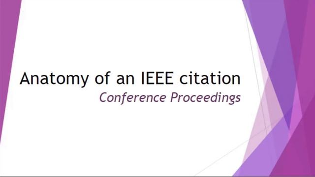 IEEE Citation Style Tutorial смотреть онлайн