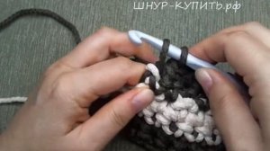 Ковер "Зиг-Заг" из полиэфирного шнура. Вяжем вместе!