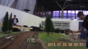 макет железной дороги,вид из кабины машиниста,Пермь