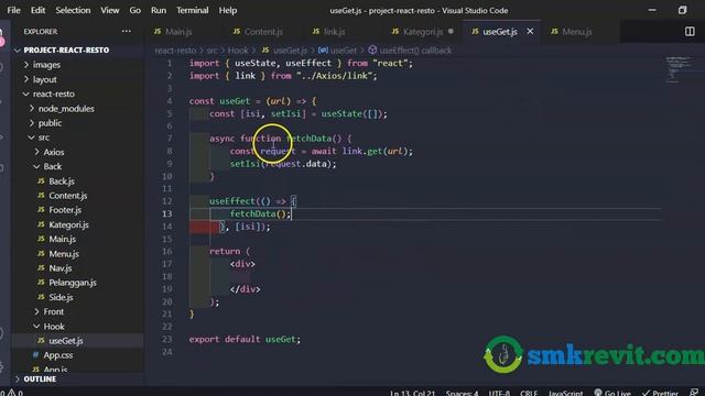 Tutorial Belajar React JS #31 Project Aplikasi Restoran Custom Hook смотреть онлайн