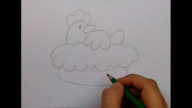 Как нарисовать курочку малышам смотреть онлайн