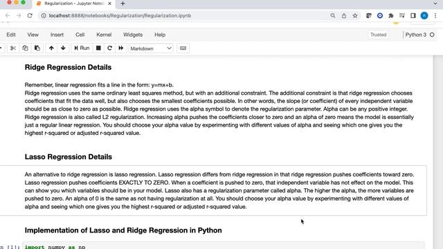 Ridge & Lasso Regression | Python + SciKit Learn [Regularization] смотреть онлайн