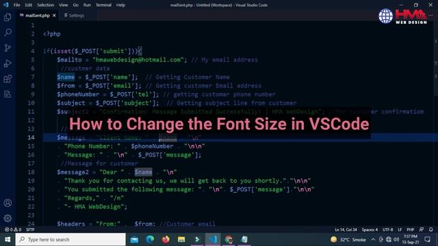 How to Change Font Size in Visual Studio Code | Font Family VS Code | Font Style in VS Code смотреть онлайн