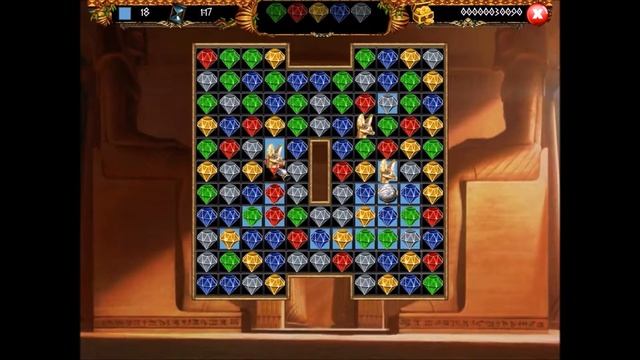 Treasures of Egypt, начинаем прохождение игры Три в Ряд смотреть онлайн