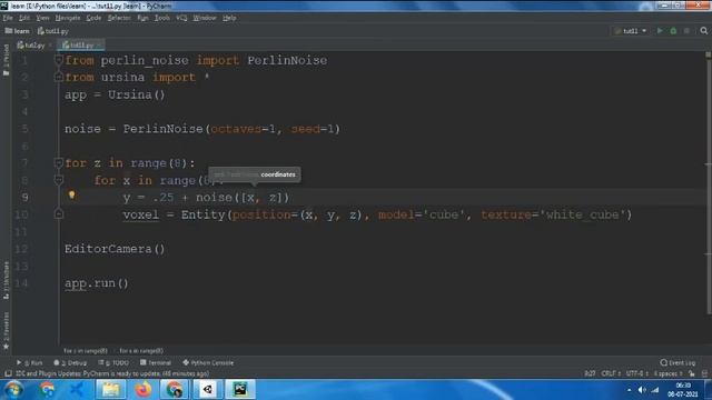 Perlin Noise in Ursina Engine | Ursina Part 11 смотреть онлайн