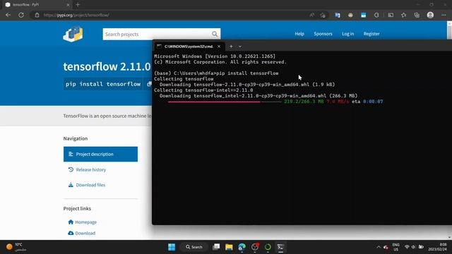 pip install TensorFlow смотреть онлайн