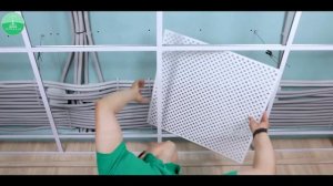 Панели ХДФ перфорированные потолочные STELLA (монтаж, производство, характеристики)