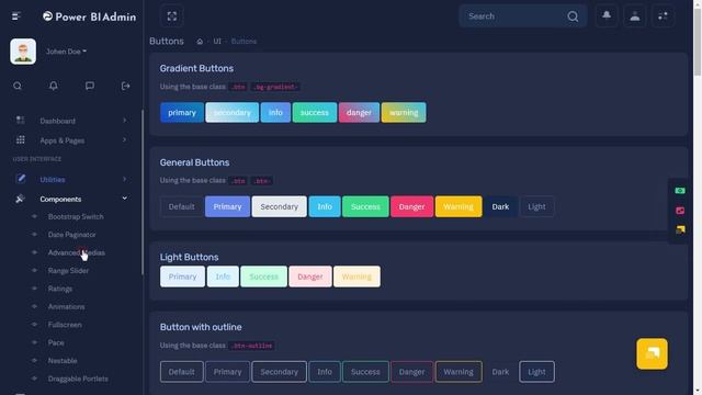 Power BI Admin Dashboard Template Bootstrap 5 with LTR Dark Theme смотреть онлайн