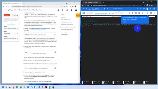 GSP943: Using Ruby on Rails with Cloud SQL for PostgreSQL on Cloud Run смотреть онлайн