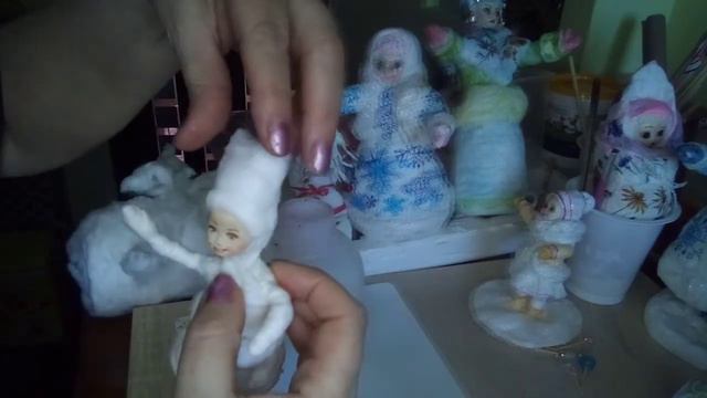 Подробный мастер класс ватной игрушки.Вторая часть. смотреть онлайн