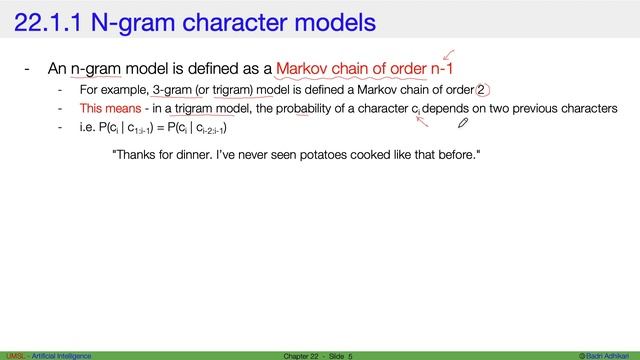 AI - Ch22 - What are N-gram character models? смотреть онлайн