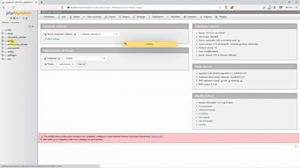 FIX XAMPP ERRORs: phpmyadmin configuration storage has been deactivated, #1030 Got error 176, #1032