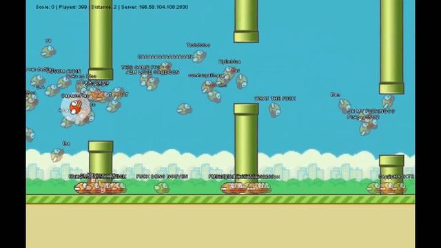 FLAPPY BIRD MMO!! смотреть онлайн