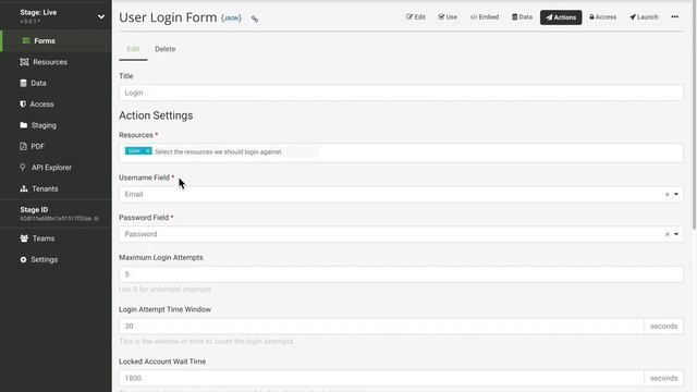 Form.io Login Action смотреть онлайн