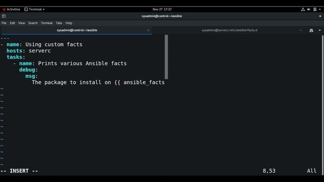 #9: How to use Ansible Facts in Playbook | Custom Facts | Magic Variables | Hands-On Lab | Part-2 смотреть онлайн