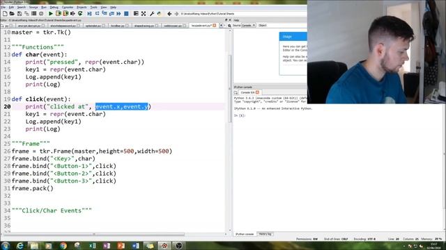How to Create a Key/Click Event Listener in Python! смотреть онлайн