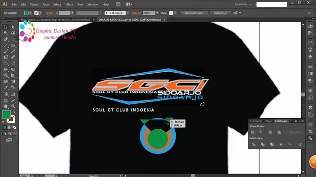 How to Make Design T-shirt Photoshop and Adobe Illustrator CS 6 Part 2 смотреть онлайн
