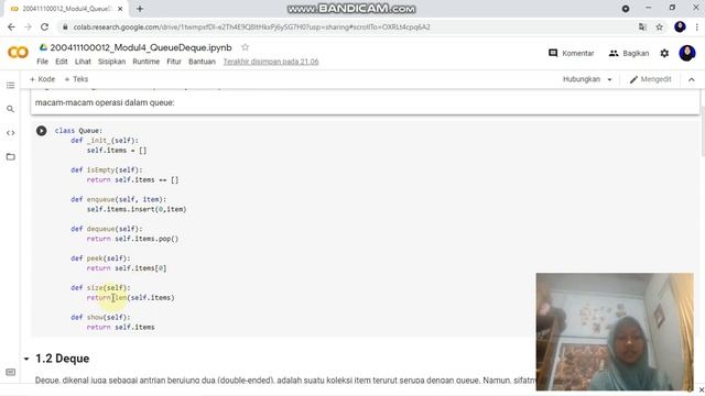 Queue dan Deque (python) смотреть онлайн