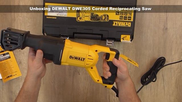 Unboxing DeWALT DWE305 Corded Reciprocating Saw -Bob The Tool Man