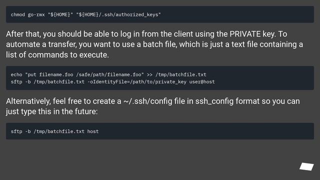 How do I use my keyfile to sftp transfer data from one server to another смотреть онлайн