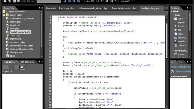 Mit PHP Auf SQL Server Reporting Services Zugreifen